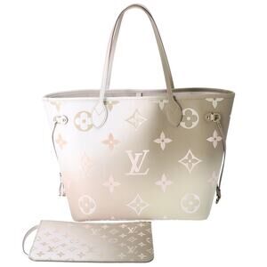 Louis Vuitton Neverfull MM Spring In The City Tote Bag Sunset Khaki Monogram